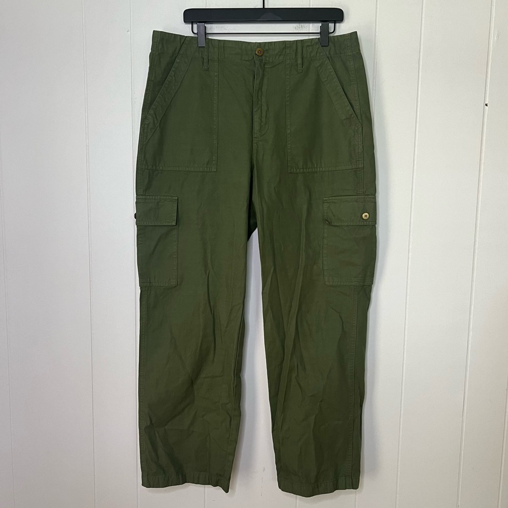 J. Crew Green Women's Straight Leg Cargo Pants Size 31